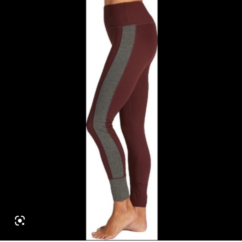 Vuori maroon and grey leggings size XS